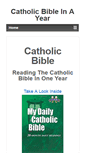 Mobile Screenshot of catholicbibleinayear.org