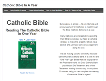 Tablet Screenshot of catholicbibleinayear.org